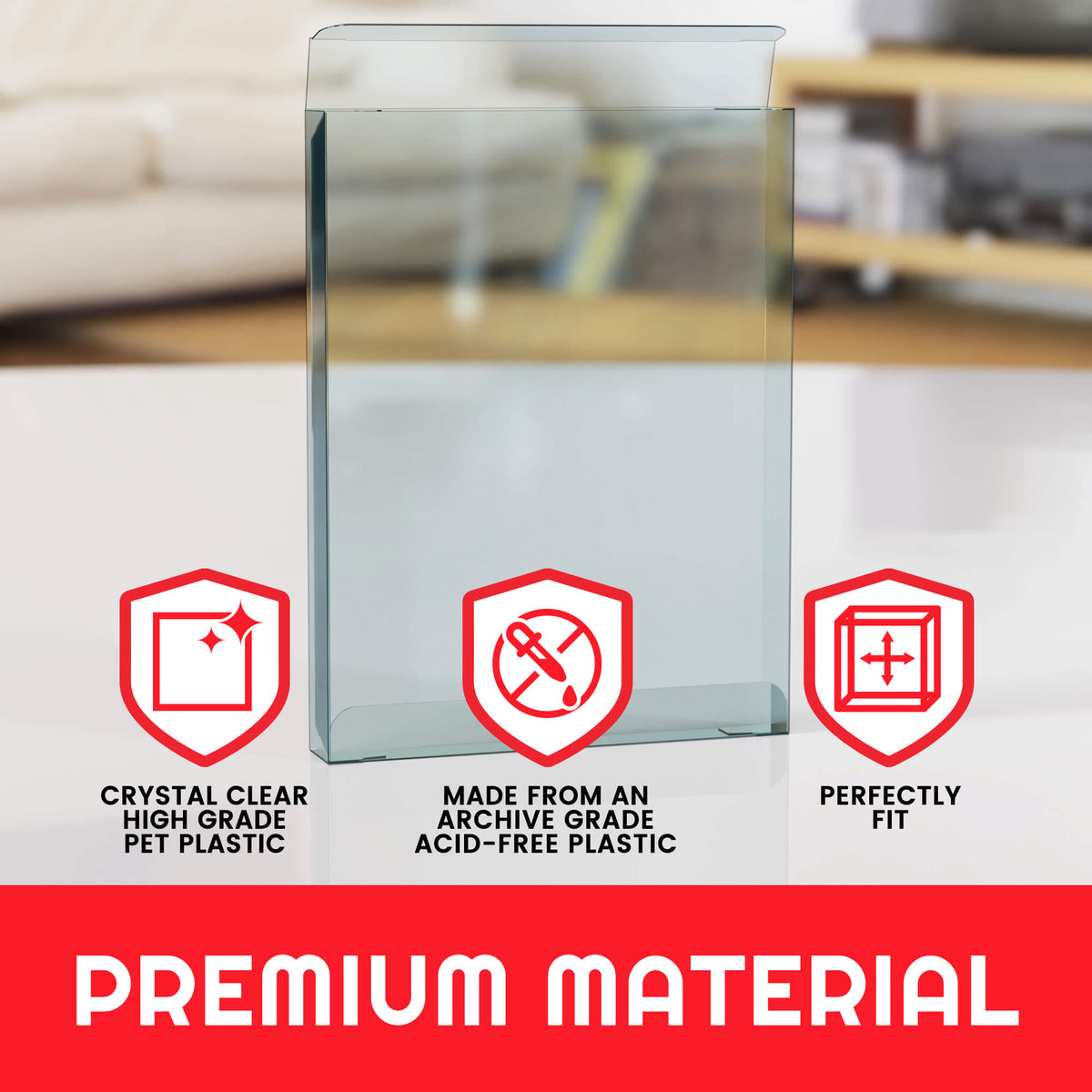 EVORETRO Display Case Protector for PS3/PS4 Steel Book Box PET Protector