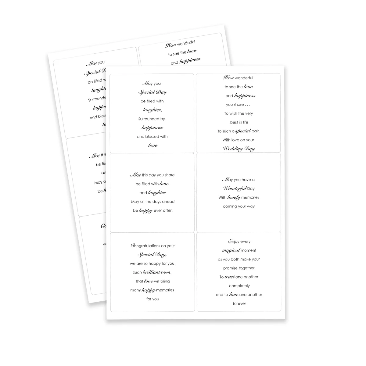 Kanban Crafts Versets Jours Magnifiques Autocollants à Décoller, 48 autocollants