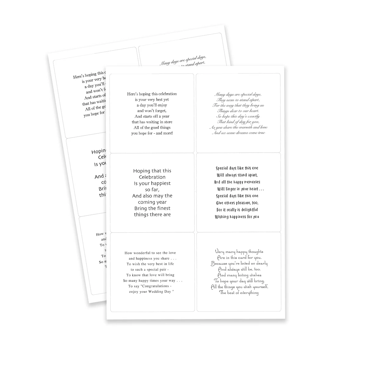 Kanban Crafts Versets Jours Magnifiques Autocollants à Décoller, 48 autocollants