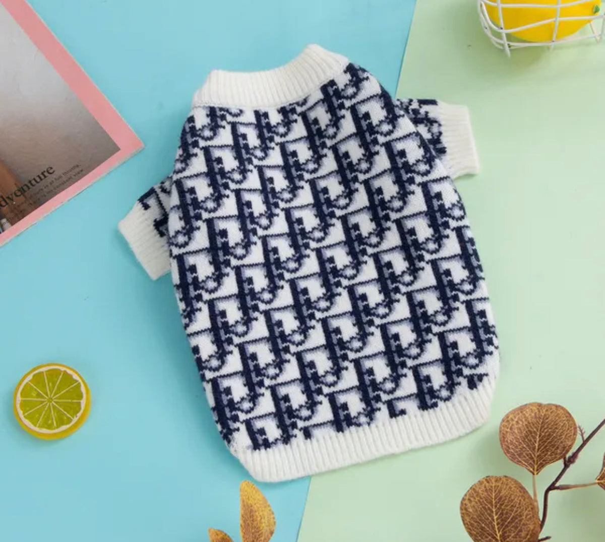 Pull classique en tricot pour chien Deorel | Haut pull-over