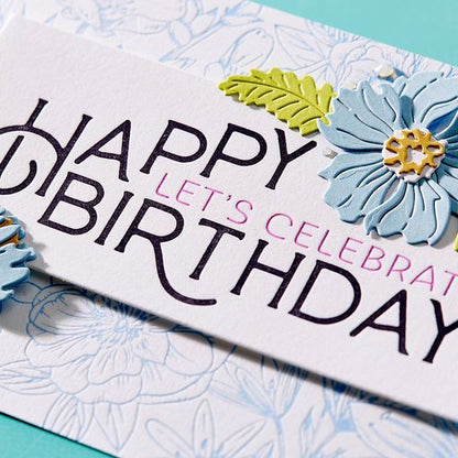 Joyeux anniversaire Plaque d'impression Célébrer de la collection BetterPress