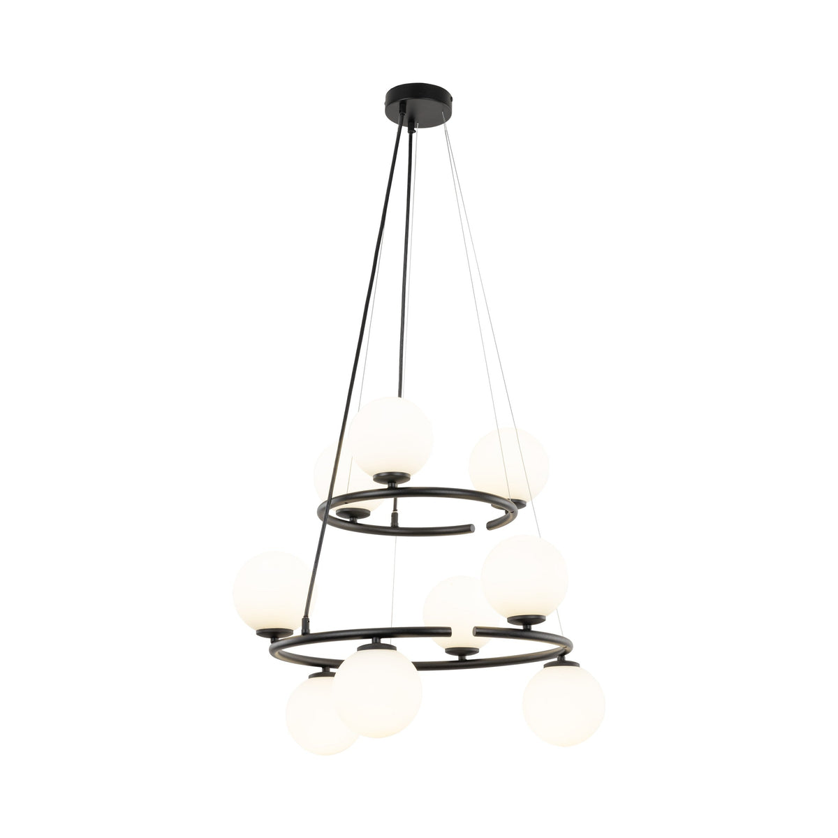 Suspension de plafond minimaliste scandinave Anabelle pour îlot de cuisine, salle à manger et intérieurs modernes