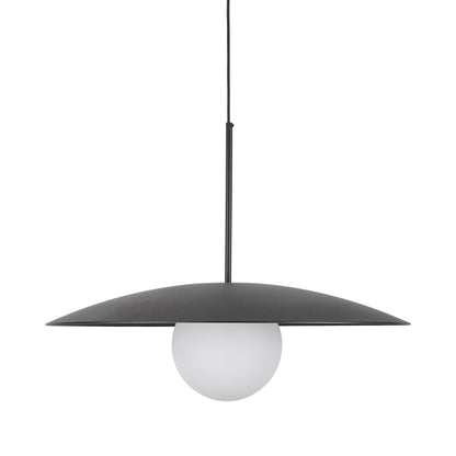 SLATE Mid-Century Modern Wide Dome Pendant Light for Kitchen Island & Dining Table