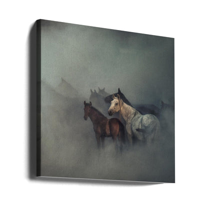 Art mural Les chevaux perdus
