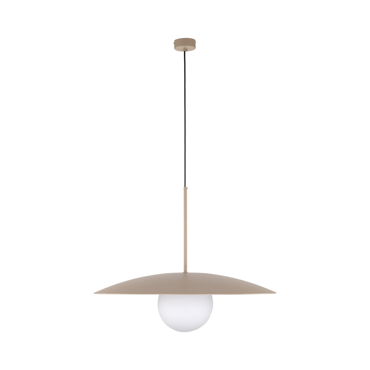SLATE Mid-Century Modern Wide Dome Pendant Light for Kitchen Island & Dining Table