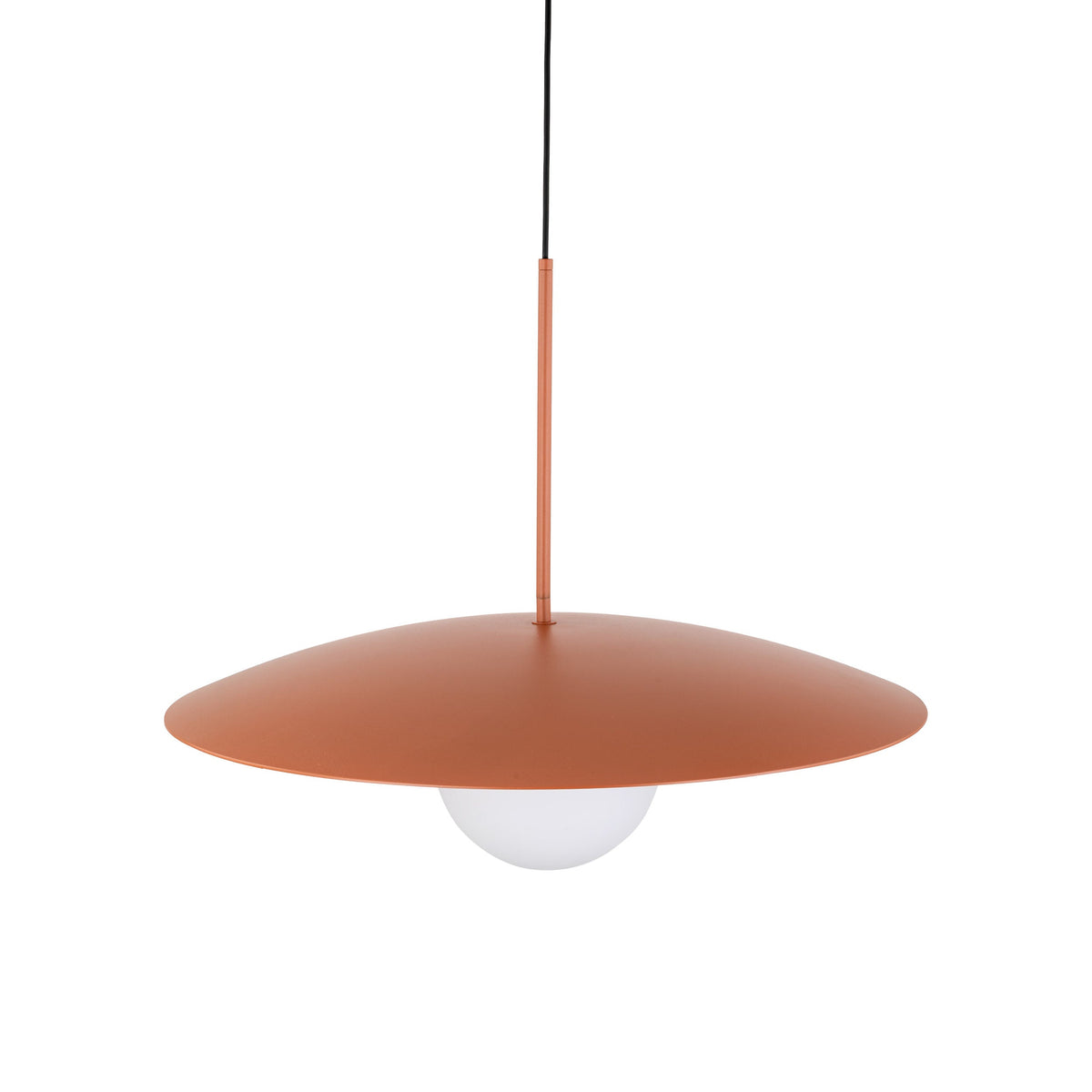 SLATE Mid-Century Modern Wide Dome Pendant Light for Kitchen Island & Dining Table