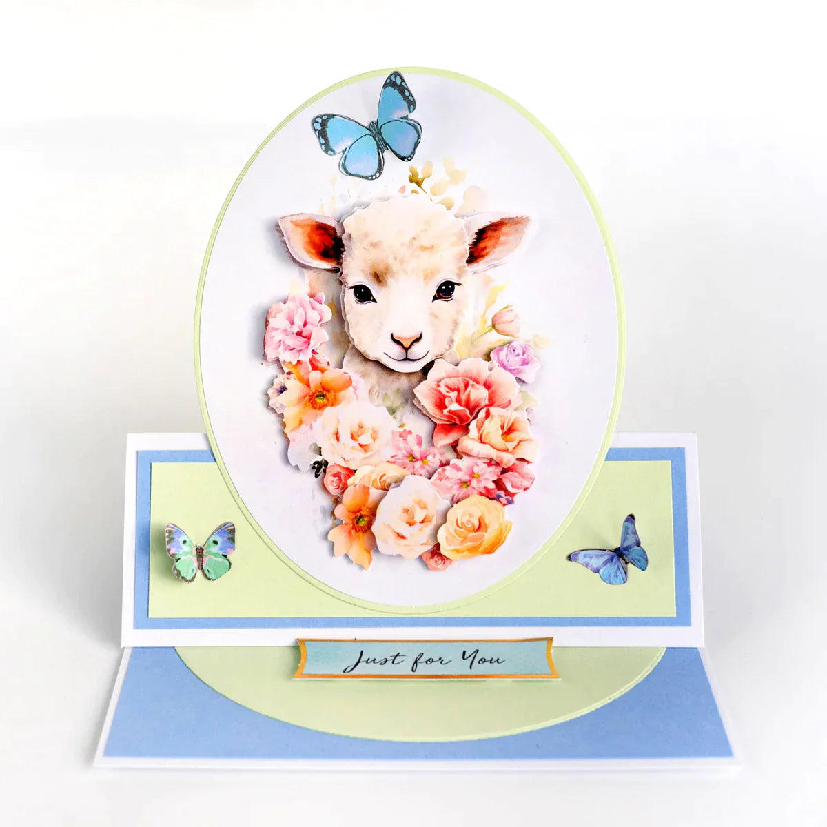 Découpage découpé à la presse - Animaux de Pâques et fleurs printanières (lot de 12)