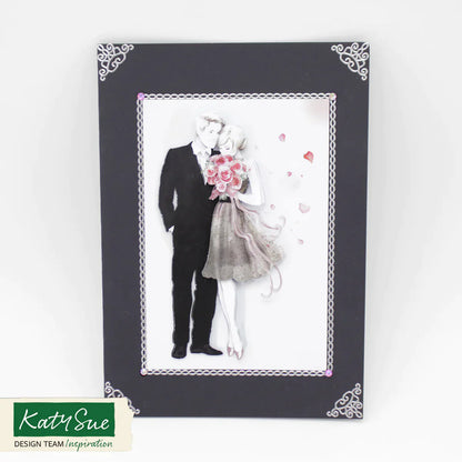 Découpage prédécoupé – Romantisme et Mariages (Paquet de 12)