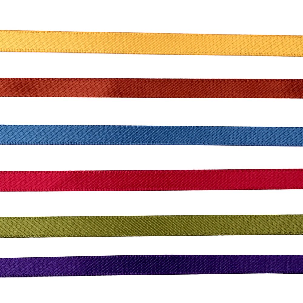 Ruban Organza Vaessen Creative 6 Couleurs 6mmx2m Automne