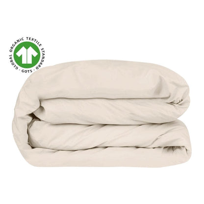 Housse de couette en percale de coton bio Essential