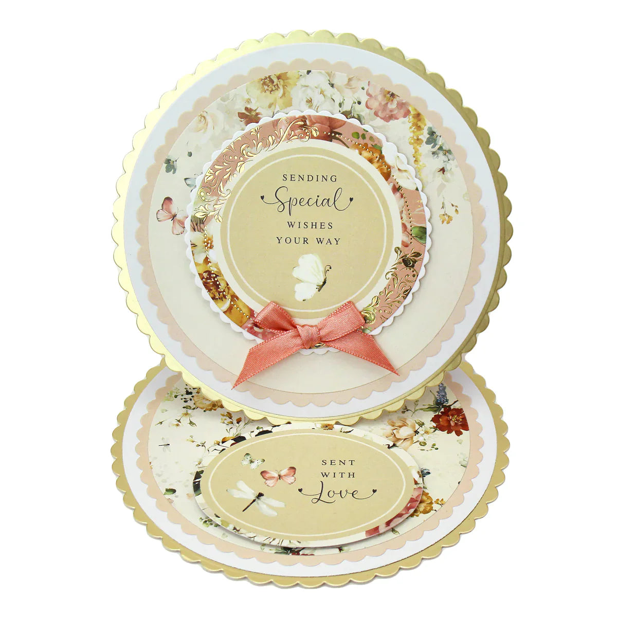 Kanban Crafts Jolies Embellissements Papier Fleuris Feuilletés, 6 feuilles