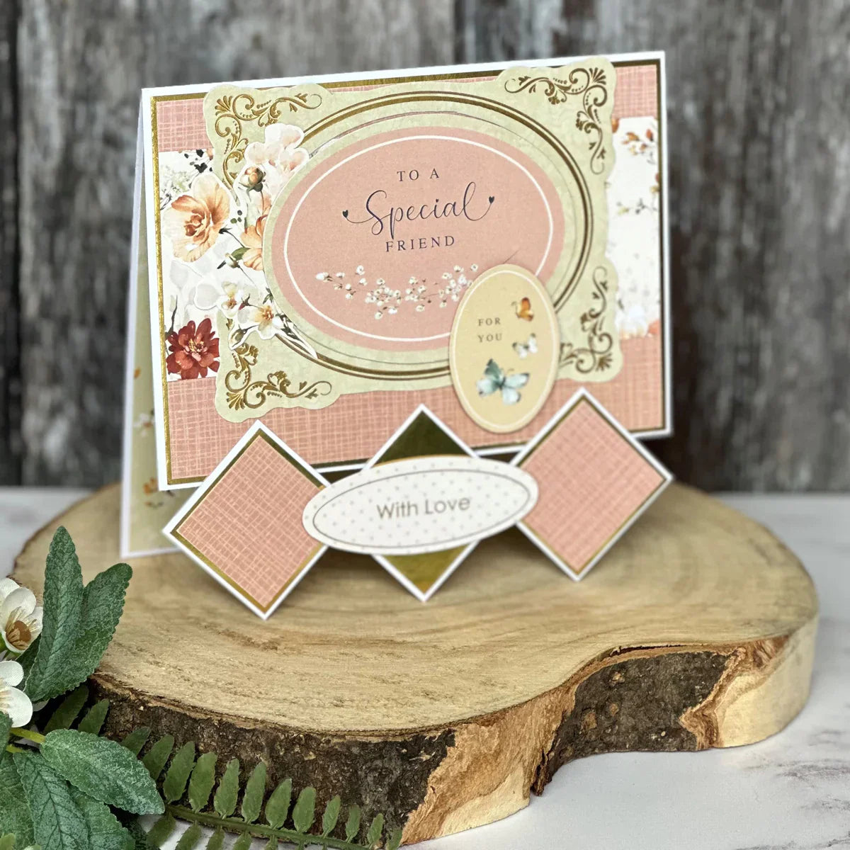 Kanban Crafts Jolies Embellissements Papier Fleuris Feuilletés, 6 feuilles