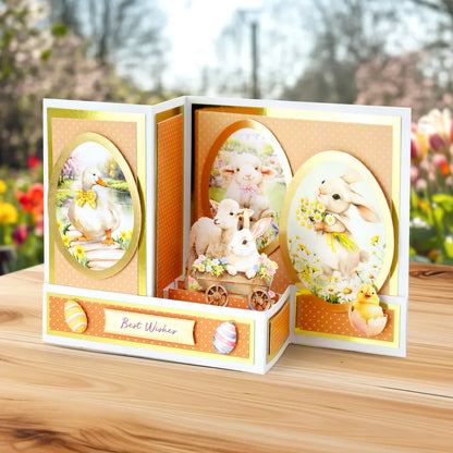 Easter Egg Foiled Paper Craft Toppers, 6 sheets