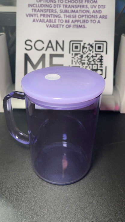 Mug en verre vierge Jelly Libby 10oz - Personnalisable avec du vinyle et du UV DTF