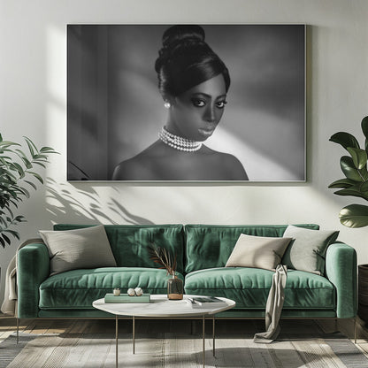 Wall art The white pearls