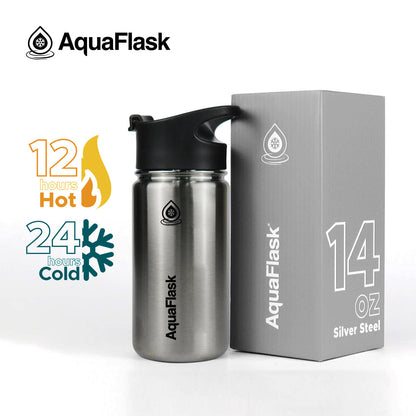 Bouteilles d'eau isothermes AquaFlask Original 415 ml (14 oz)