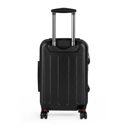 Floral Traveler Suitcase – Bold Red & Orange Tulip Print Carry-On