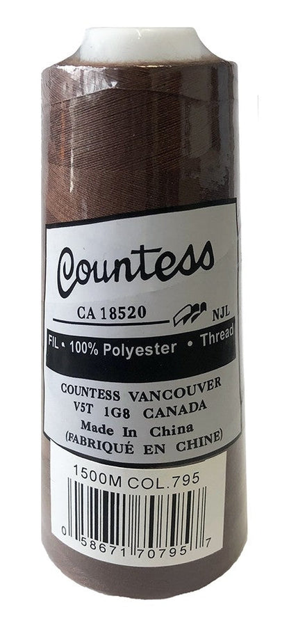 Countess Serger Thread, Polyester, 40/2, 1500M