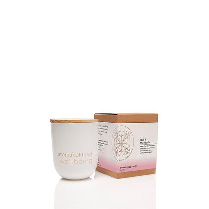 Small Love Candle with Almond & Sandalwood for Intimacy by Aromabotanical