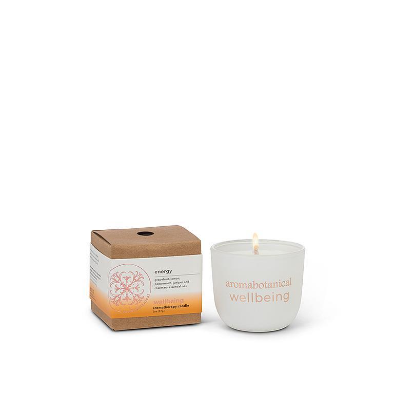 Mini Energy Candle with Invigorating Citrus & Herbal Scent by Aromabotanical