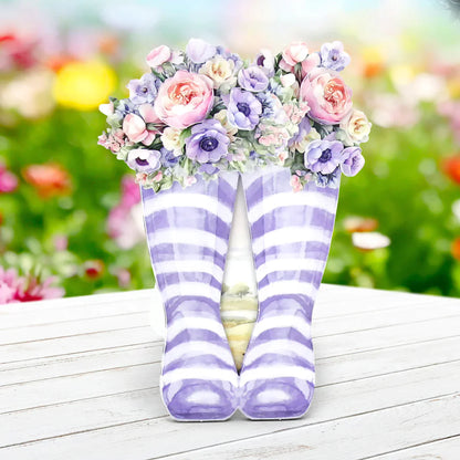 Magnifiques bottes en caoutchouc, kit de fabrication de cartes