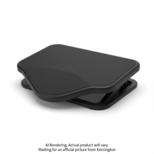 Repose-pieds ergonomique compact noir