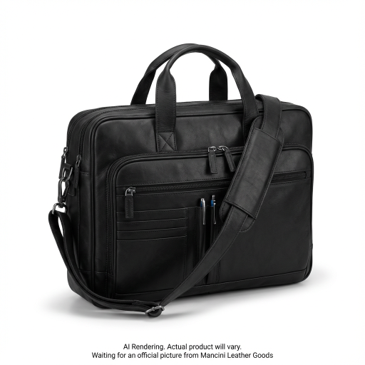 Triple Compartment Briefcase