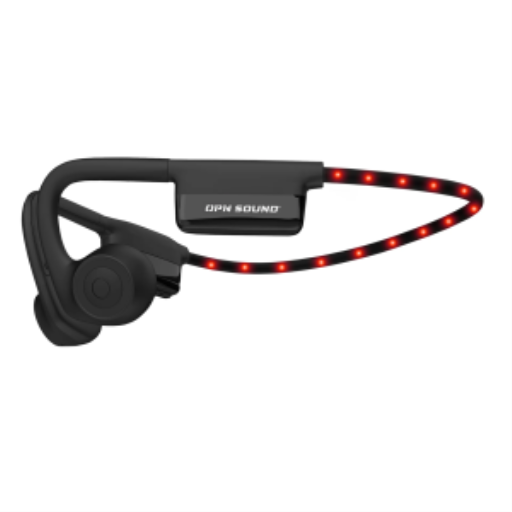 Casque audio open-ear OPN Sound Dashlyte+ avec bande lumineuse de sécurité LED – Noir (OS4500BL)