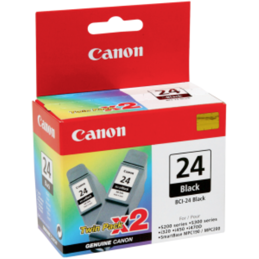 Multipack de 2 cartouches d'encre BCI-24 BK