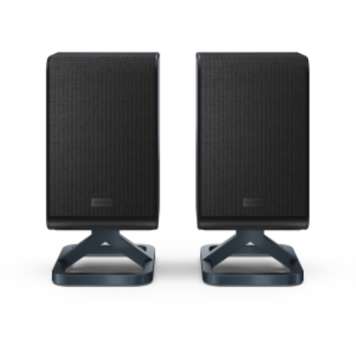 Sharp HT-SPR52021-BK 2.0.2 Wireless Rear Surround Speakers – 200W Peak Power