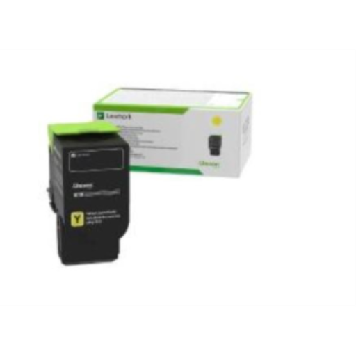 Cartouche de toner jaune d'entreprise Lexmark CS/CX421,52x,62x 78C1XYE, 5 000 pages