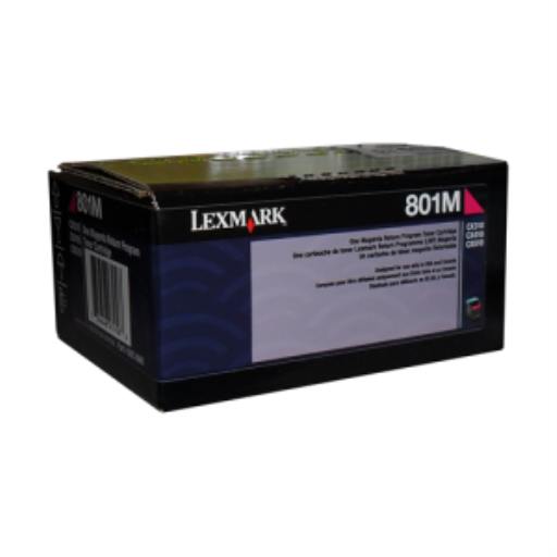 80C10M0 Lexmark CX310,410,510 Magenta Return Program 1K Toner Cartridge