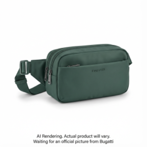Bugatti SLN2697BU-GREEN Downtown Essentials Sling Bag – Anti-Theft Men's Crossbody Pack with RFID Security