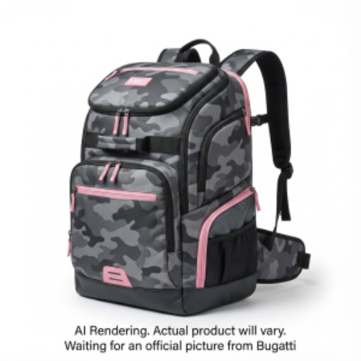 Sac à dos en cuivre K&B Sport Junior - Gris camo/Rose