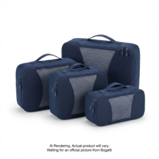 Bugatti - Cubes de rangement compressibles - Lot de 4 - Polyester