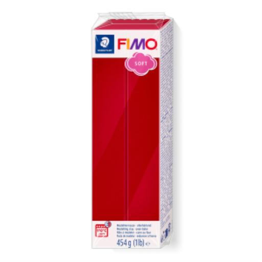 Modelling Clay Fimo Soft 454g (1Lb) Cherry Red