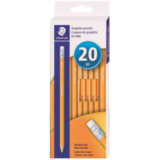 pencil yellow, hexa extru HB,20pk