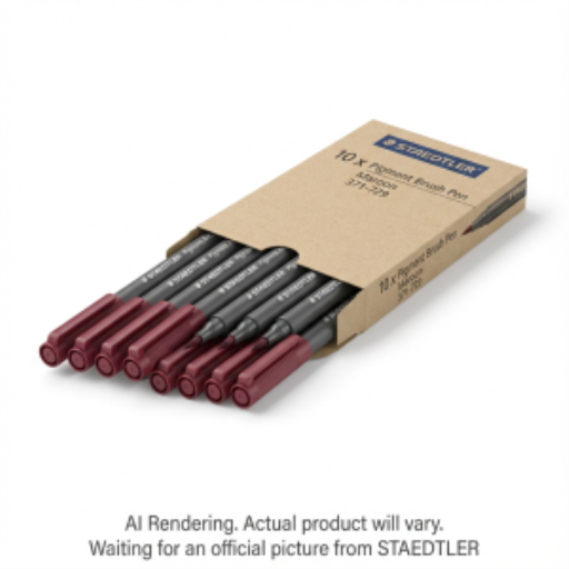 Pigment Brush Pen Maroon