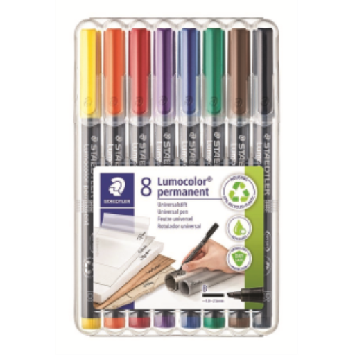 Universal pen Lumocolor perm B 8pcs