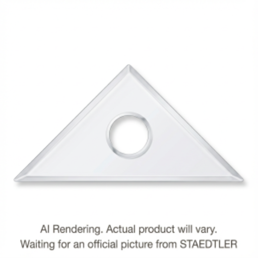 Set square clear acryl. 8'' 45/90