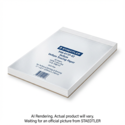 Vellum 100%rag plain 8.5x11 pad 50