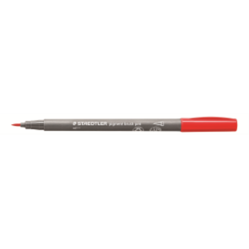 Pigment Brush Pen Red