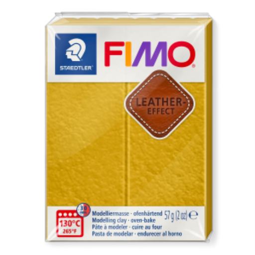 Modelling Clay Fimo Leather Effect Ochre 57g (2 oz)