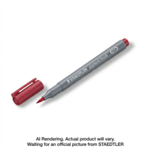 Pigment Brush Pen Cherry Red