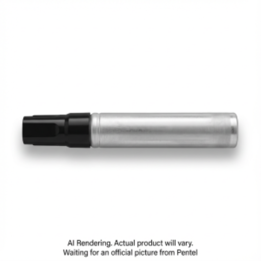 Pentel Pen Permanent Marker, Chisel Tip, Black Ink