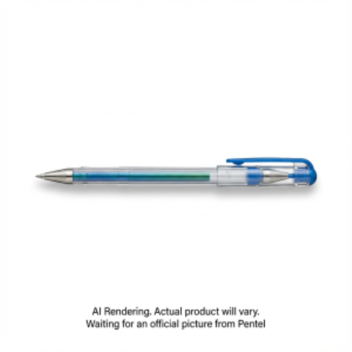 Hybrid Dual Metallic Gel Roller Pen (1.0mm), Blue+Metallic Green Ink