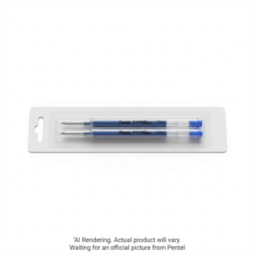 Recharge d'encre – Pour stylo gel EnerGel, (0,5 mm), pointe aiguille, encre bleue, paquet de 2
