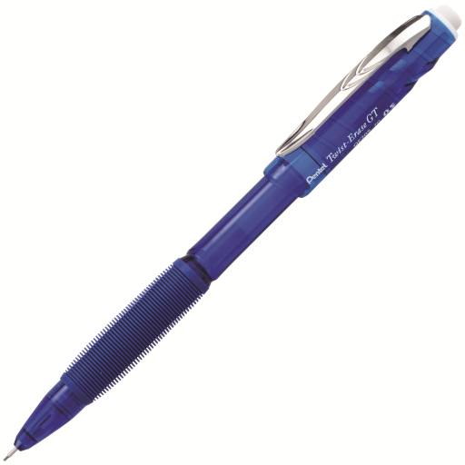 Twist-Erase GT (0.5mm) Retractable 1-Click Mechanical Pencil, Transparent Blue Barrel
