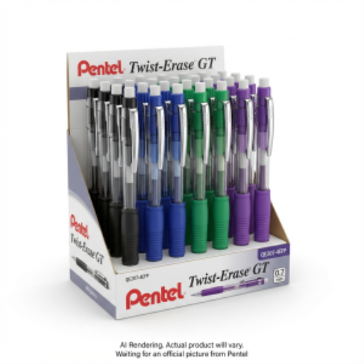 Twist Erase GT Retractable Mechanical Pencil (0.7mm), Assorted Display, 48PCS