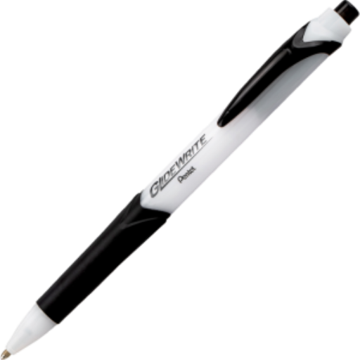 Stylo-bille GlideWrite avec encre TechnIFlo, pointe large (1,0 mm), encre noire